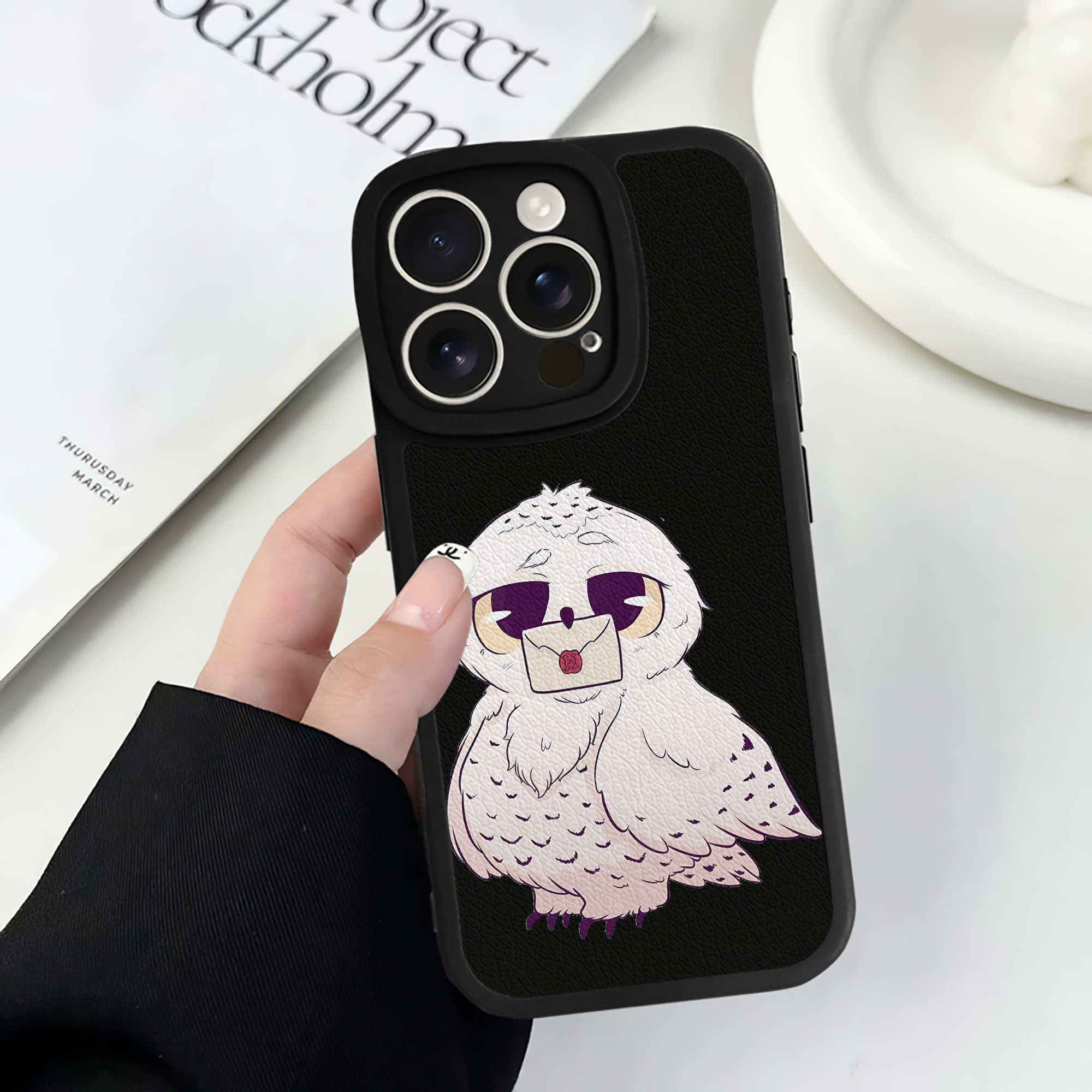 （画像用） Harry Potter ハリー・ポッターシリーズ 【iPhone 16シリーズ対応】シリコンスマホケース（レザー調） 材質：シリコン